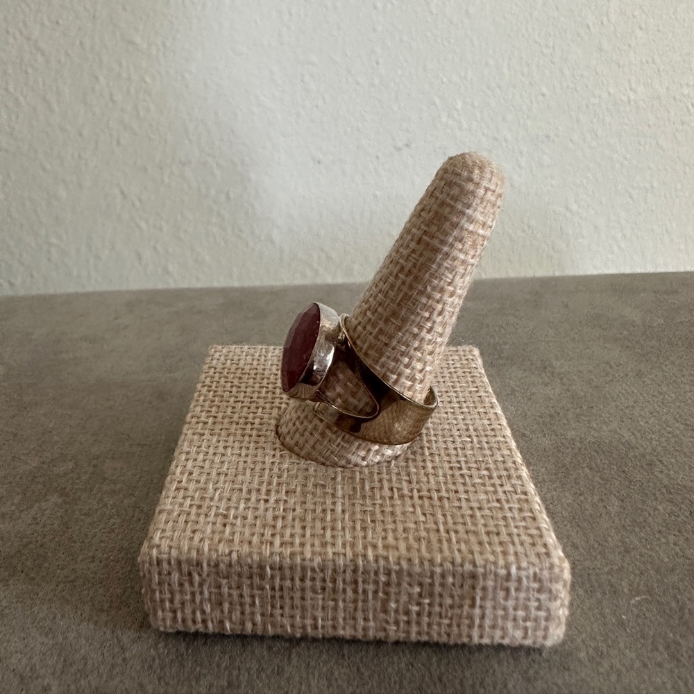Rhodochrosite & Sterling Silver Ring by Jay King - Picture 3 of 8